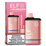 ELF VPR 7000 Puff disposable device in sleek design, featuring a compact shape and mouthpiece for easy vaping use.