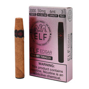 Disposable vape ELF VPR Elf Cigar Vape with 3000 classic tobacco puffs, compact design, and disposable vaping device.