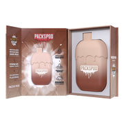 PACKS PACKSPOD 5000 Puff disposable vape in sleek design with colorful branding, showcasing a portable vaporizer for on-the-go use.
