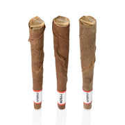 TYSON20GLOBAL FUTUROLA x Tyson tobacco leaf hybrid blunt cone, hand-rolled cannabis product with tobacco leaf wrap.