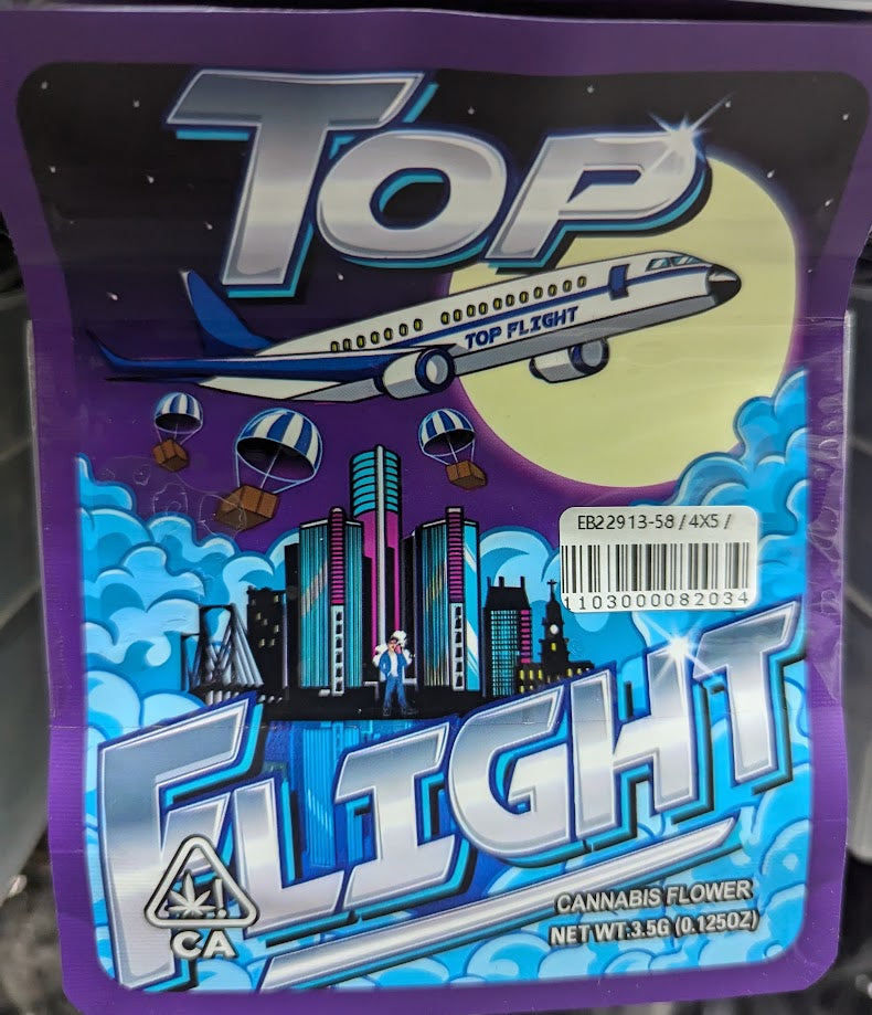 Smell proof Top Flight Mylar Bags from The Baggie Store, 50-pack, showing resealable, durable foil storage bags for freshness.