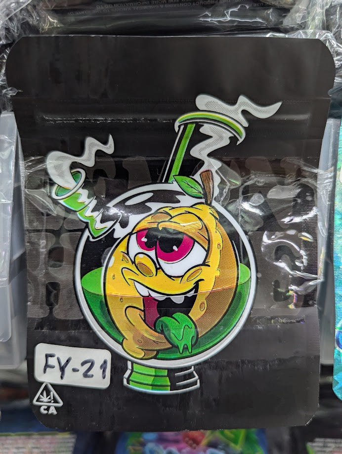 Smell-proof Bong Smoking Mylar Bags by The Baggie Store, 50-pack, sealed storage for herbs and concentrates.