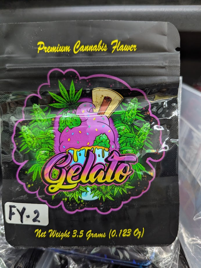 Black Mylar bags for gelato, smell-proof storage, 50-pack from The Baggie Store, featuring resealable closures and durable material.