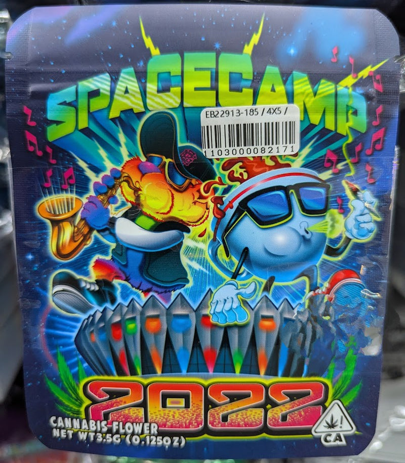 Smell-proof Spacecamp 2022 Mylar bags from The Baggie Store, 50-pack, featuring durable, resealable storage for sensitive items.