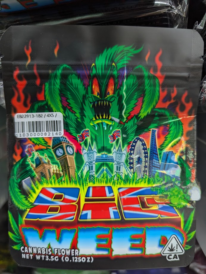Smell-proof Big Weed Mylar Bags by The Baggie Store, 50-pack, showcasing durable, resealable storage for cannabis products.