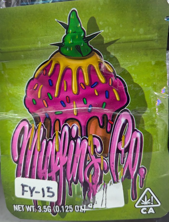 Smell-proof Muffins Co. Mylar bags, 50-pack, featuring durable, resealable packaging suitable for storing snacks or herbs.