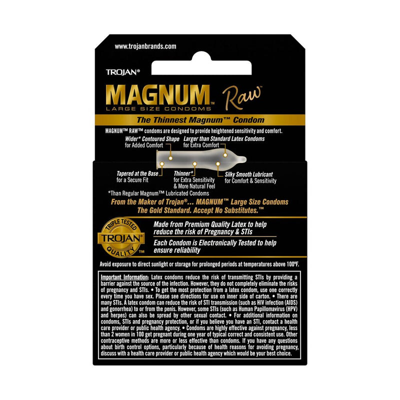 Trojan Magnum Raw, 3 CT - TBS Supply Co