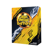 High Voltage Detox Fast Flush Capsules in a bottle, showing the supplement packaging and label with product details.