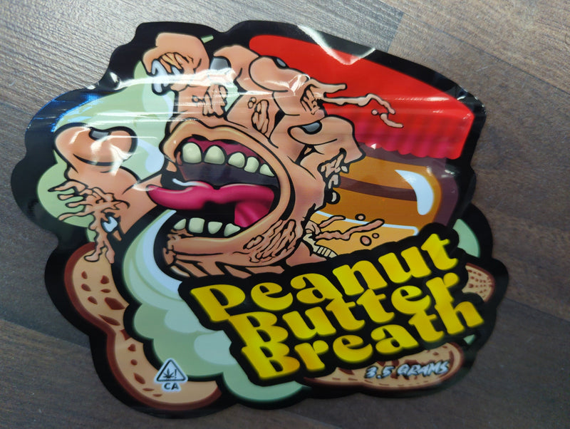 Smell-proof Peanut Butter Breath Bags by The Baggie Store, 50-pack, featuring resealable, odor-resistant storage pouches.