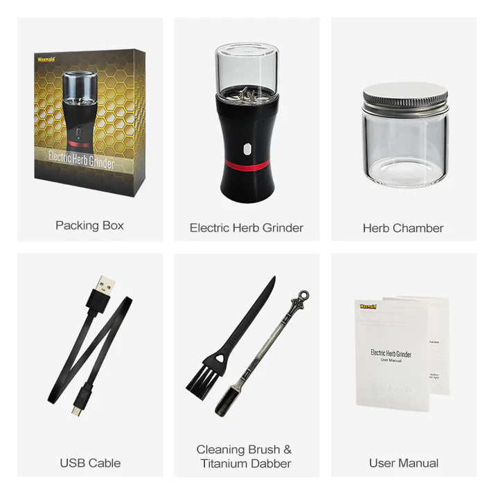 Waxmaid Electric Herb Grinder Kit - TBS Supply Co