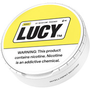 LUCY Lucy Pouches 4MG cannabis sativa pre-rolls in a 5-can sleeve, featuring sleek packaging and premium quality.