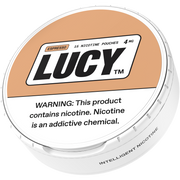 LUCY Lucy Pouches 4MG 5-can sleeve featuring colorful, branded cannabis pouch design for discreet storage.