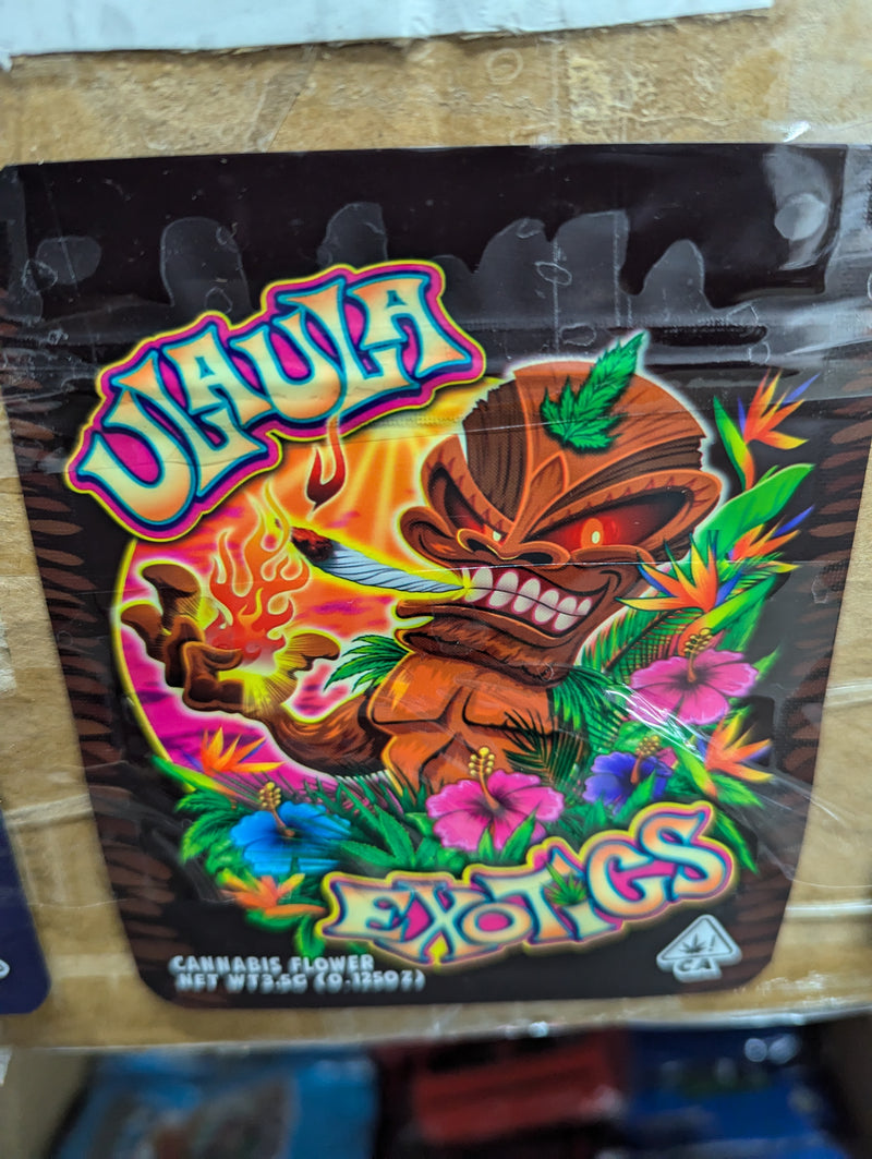 Smell proof Ulaula Exotics bags from The Baggie Store, 50-pack, featuring resealable, odor-resistant storage pouches.