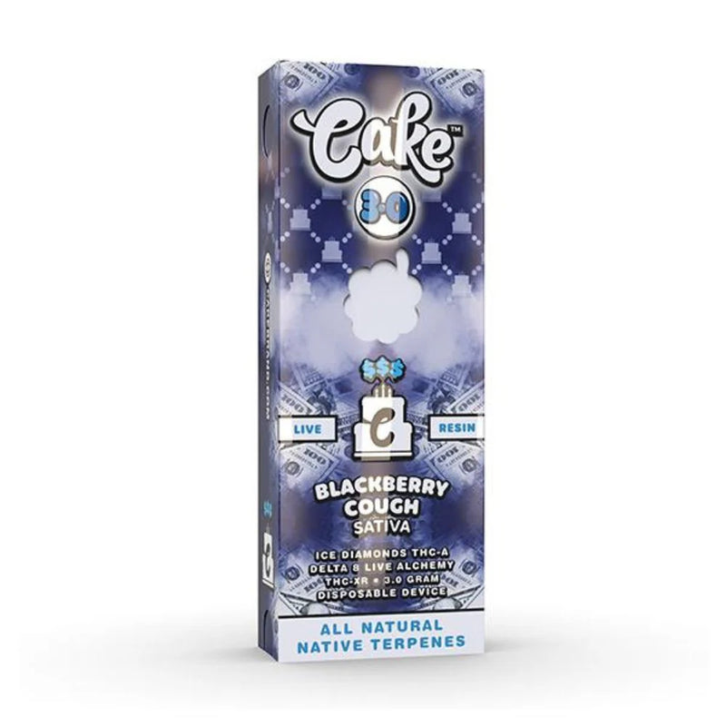 Cake Moneyline 3G THC Blend Weed Pen disposable vape with sleek design and branding, showcasing the product in a close-up shot.