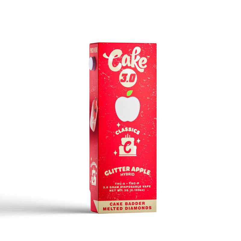 Cake Melted Diamonds Blend disposable vape, 3g, featuring sleek design and flavor-rich vape pen from Cake brand.