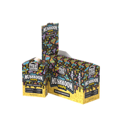 TRE HOUSE Magic Mushroom Vape Pen display with six colorful vape pens for discreet use and mushroom-inspired design.