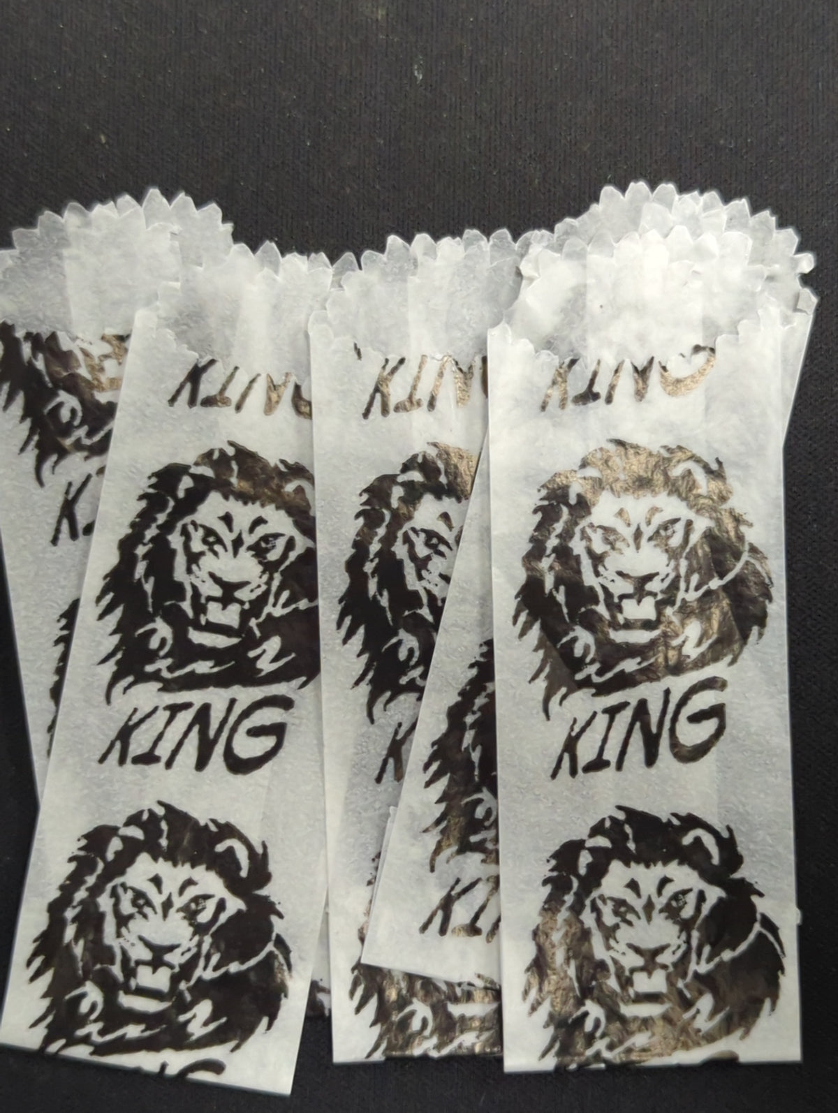 Vellum glassine wax paper envelope bag from Lion King brand, moisture-resistant Stamp Collectors wax bags for stamps and collectibles.