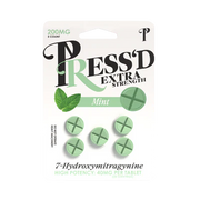 Press’d Extra Strength 5-pack 7-Hydroxy 40mg supplement bottles, dietary health product with label details visible.
