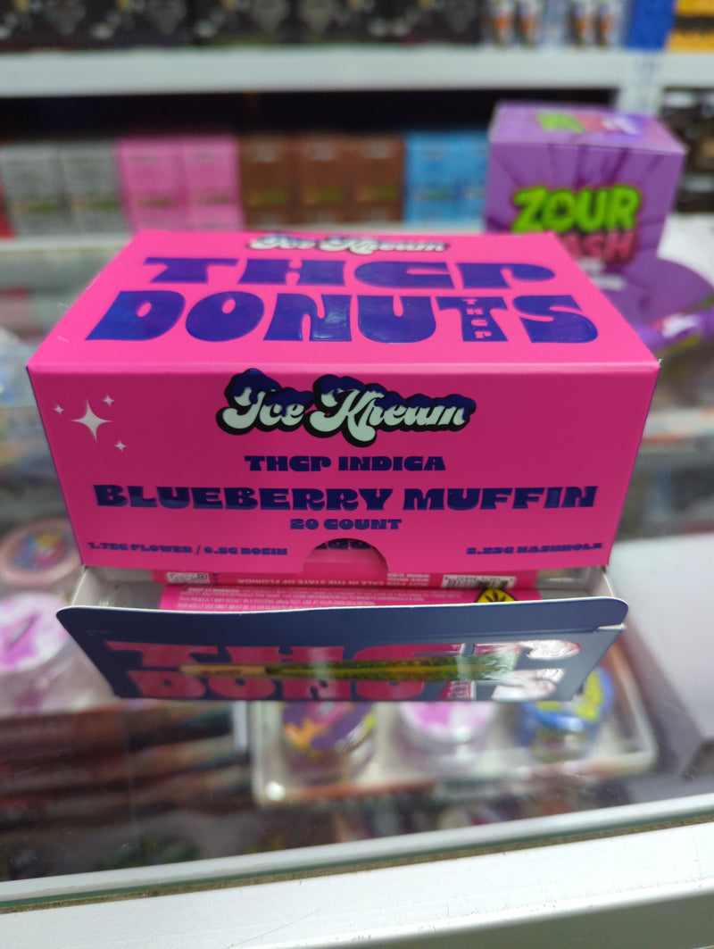20 pieces of Ice Cream Thcp Donuts from The Baggie Store, showcasing colorful, glazed donuts on a white background.