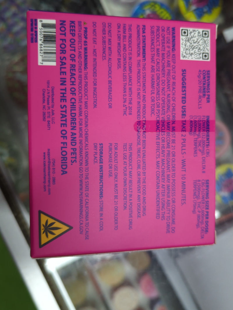 Assorted Ice Cream Thcp Donuts from The Baggie Store, 20-piece box with colorful decorated donuts on a tray.