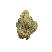 TRUEMOOLA THCA Flower Monkey Bizz Sativa 3.5g showcasing green buds with orange pistils and frosty trichomes.