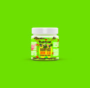 TRUEMOOLA THCA Flower Monkey Bizz Sativa 3.5g with vibrant green buds and orange pistils, showcasing fresh cannabis flowers.