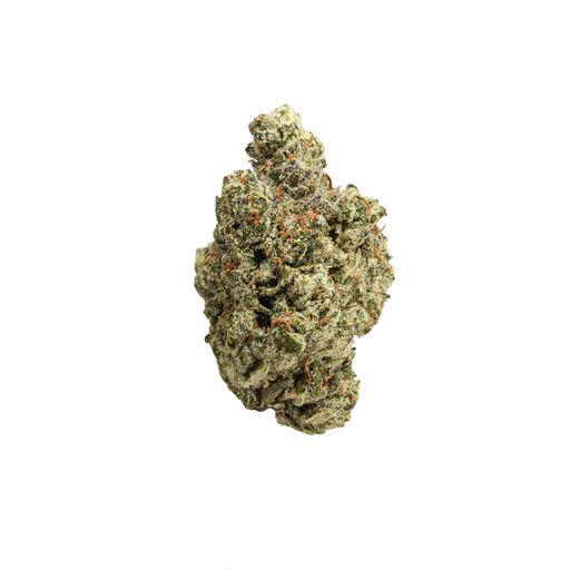 TRUEMOOLA THCA Flower Lemon Kush Sativa 3.5g with vibrant green buds and orange hairs, showcasing fresh cannabis flowers.