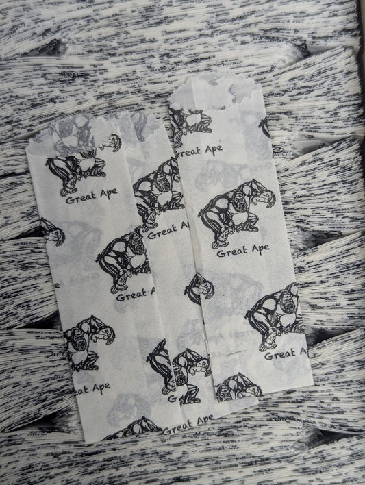 Vellum glassine stamp wax paper envelope bag by Stamp Collectors, moisture-resistant wax bag for stamps and collectibles.