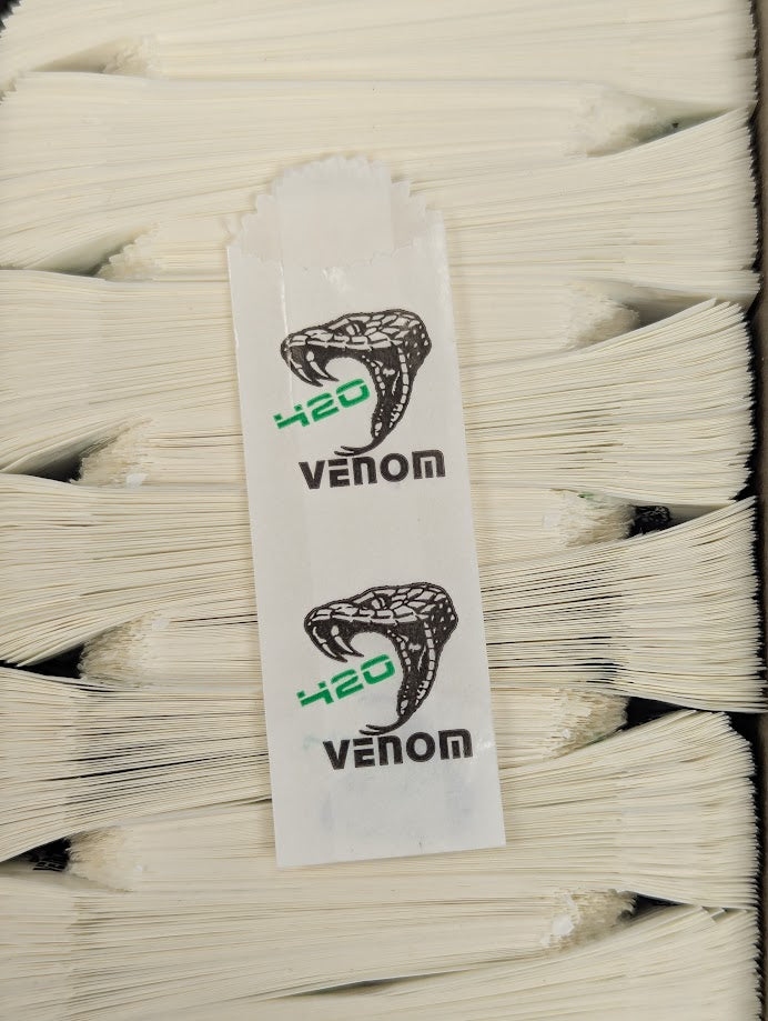 VENOM 420 - Vellum Glassine Stamp Wax Paper Envelope Bags - The Baggie Store