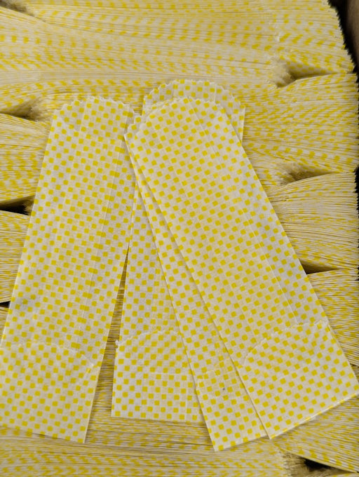 YELLOW SQUARE - Vellum Glassine Stamp Wax Paper Envelope Bags - The Baggie Store