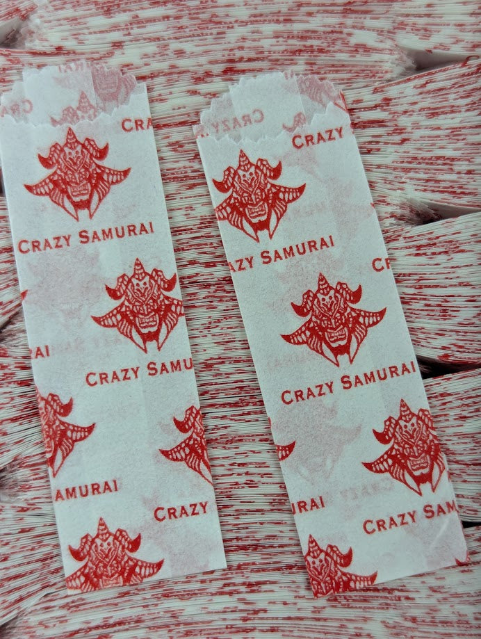 CRAZY SAMURAI - Vellum Glassine Stamp Wax Paper Envelope Bags - The Baggie Store