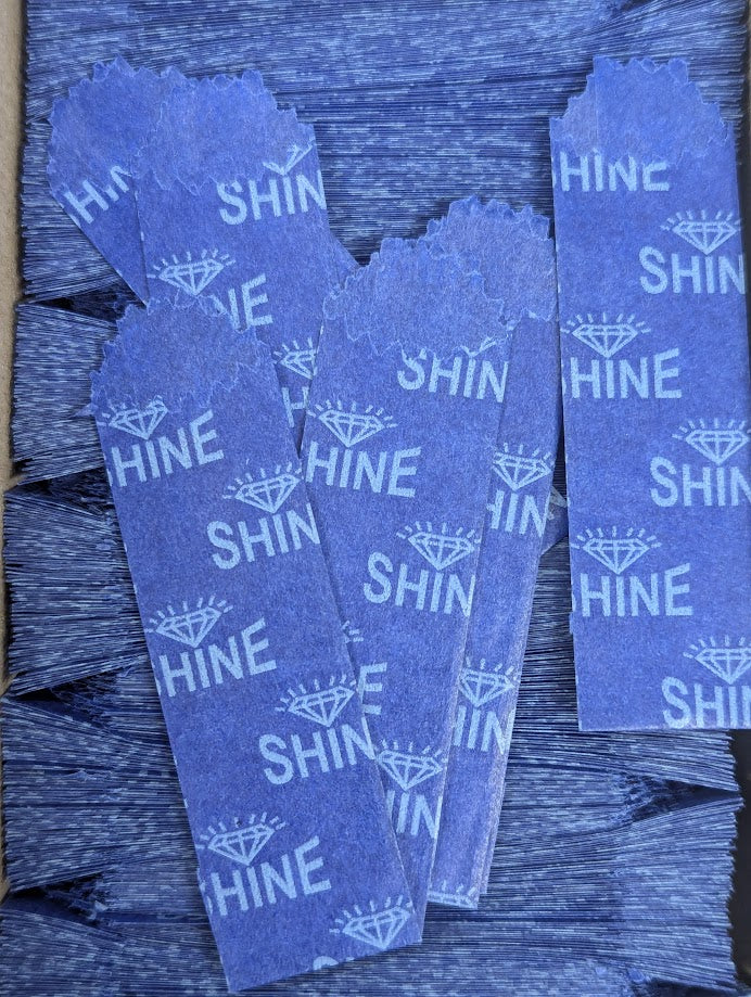 BLUE SHINE - Vellum Glassine Stamp Wax Paper Envelope Bags - The Baggie Store
