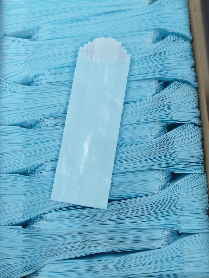 LIGHT BLUE - Vellum Glassine Stamp Wax Paper Envelope Bags