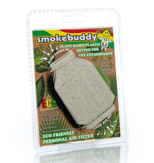 White ECO Smokebuddy Junior Personal Air Filter - The Baggie Store