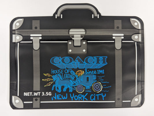 Smell proof Coach handbag from The Baggie Store with sleek design and secure closure, ideal for discreet storage.