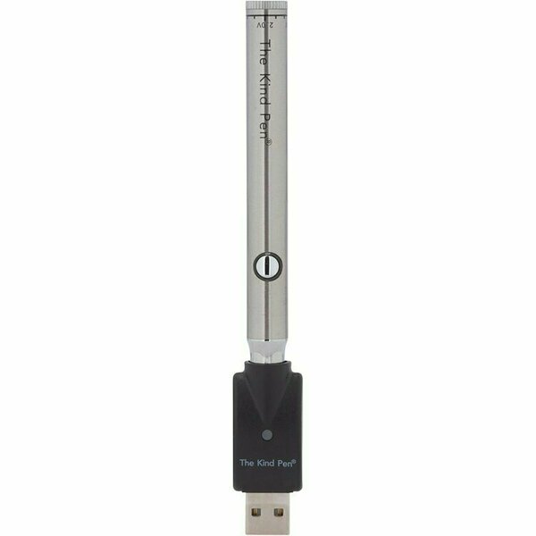The Kind Pen Twist 510 Thread Battery vaporizer showing a sleek black cylindrical design with a twist-on connection.