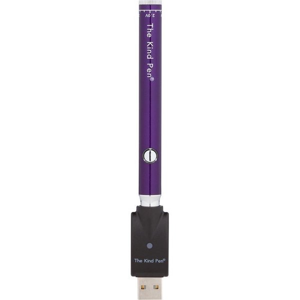 The Kind Pen Twist 510 Thread Battery vaporizer with adjustable voltage and sleek black design.