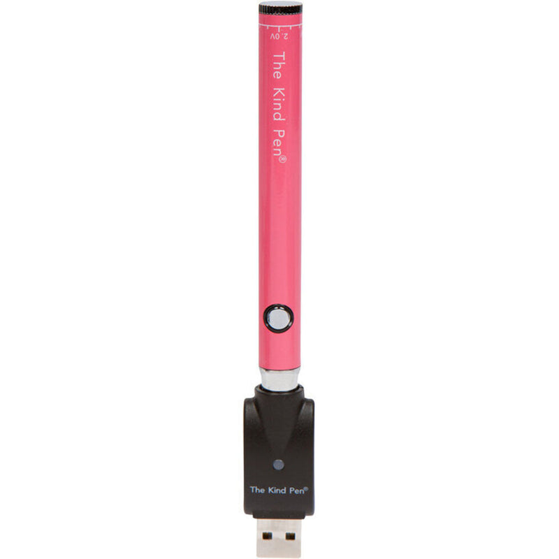 The Kind Pen Twist 510 Thread Battery vaporizer with adjustable voltage and sleek black design.