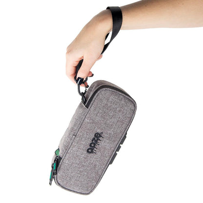 Ooze Traveler Smell Proof Travel Pouch in smoke gray, compact apparel pouch with secure closure and discreet design for travel storage