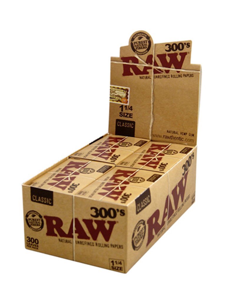 RAW Classic 300s 1 1/4 Rolling Papers - TBS Supply Co