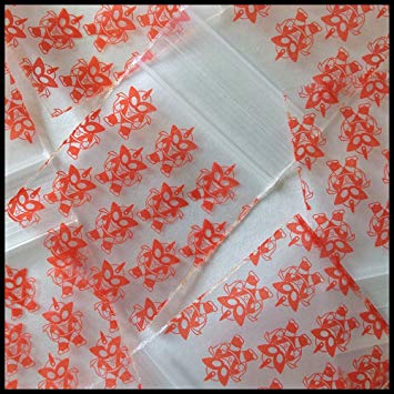 Original Apple Bags with colorful leaf designs, showcasing 1.25x1.25 inch size and vibrant pattern details.