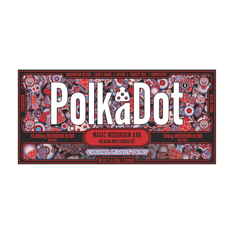 PolkaDot Caramel Peanut Twist Chocolate Bar