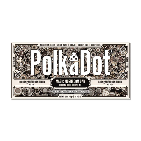 PolkaDot Cookies & Cream Swirl Chocolate Bar