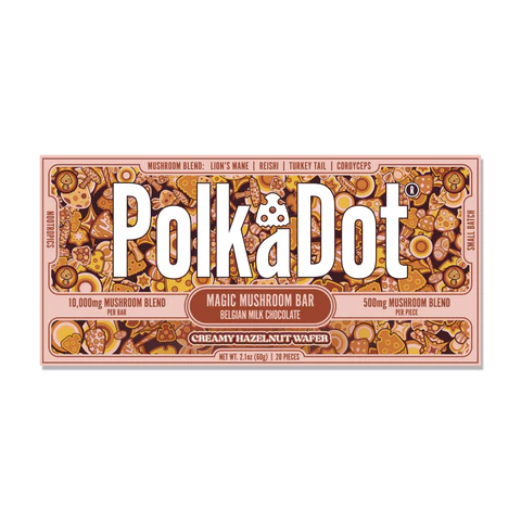 PolkaDot Creamy Hazelnut Wafer Chocolate Bar