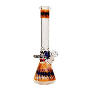 AMG 18" Glass Beaker Bong w/ Accents (7mm Thick) - TBS Supply Co