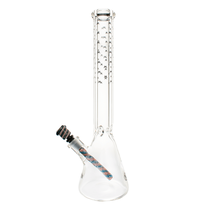 MAV Glass Bats All Over x WigWag 18" Beaker Bong - TBS Supply Co