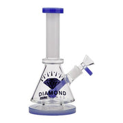 Diamond Glass 5" Triangular Mini Beaker Bong - TBS Supply Co