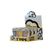 LiT Glass 3" Hand Pipe - TBS Supply Co