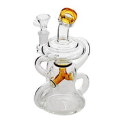 7" Glass Recycler w/ Color Accents - TBS Supply Co
