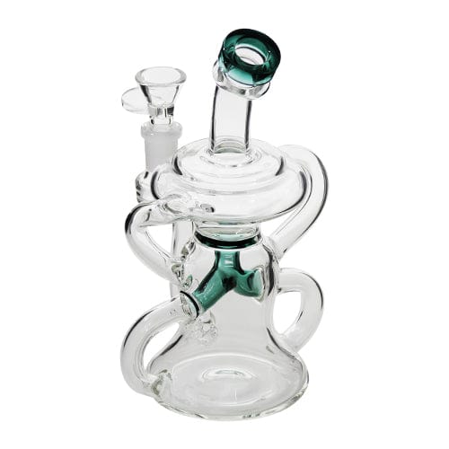 7" Glass Recycler w/ Color Accents - TBS Supply Co